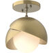 Brooklyn 1 Light 6.00 inch Semi-Flush Mount