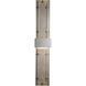 Ursa LED 50.8 inch Coastal Burnished Steel Outdoor Sconce, Double-Large - Open Box