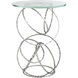 Olympus 18 inch Sterling Accent Table, Glass Top
