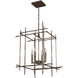 Tura 4 Light 23 inch Bronze Chandelier Ceiling Light, Medium