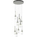Link 9 Light 20.5 inch Sterling Pendant Ceiling Light, Round