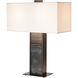 Horizon 29.28 inch 60.00 watt Dark Smoke and Clear Steel Table Lamp Portable Light