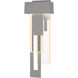 Rainfall LED 18.9 inch Coastal Burnished Steel Outdoor Sconce, Left