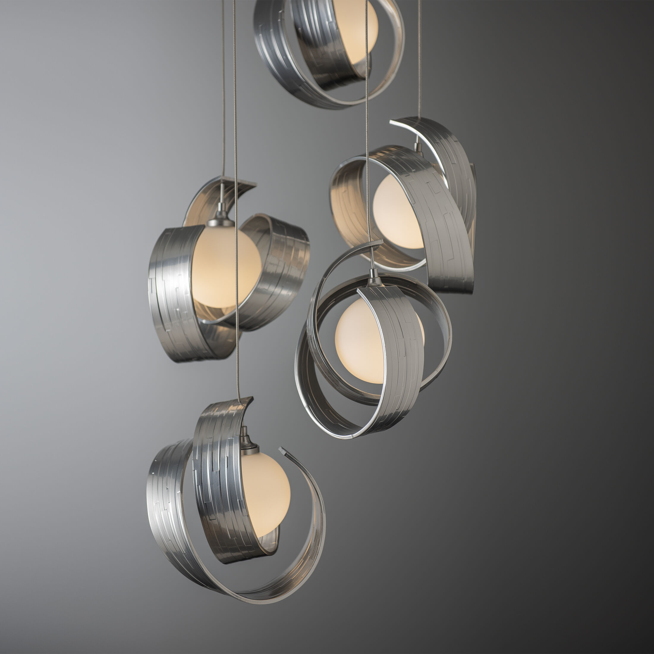 Riza 5 Light 19.1 inch Sterling Pendant Ceiling Light