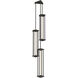 Athena Triple LED 20.1 inch Dark Smoke Pendant Lantern Ceiling Light, Tall