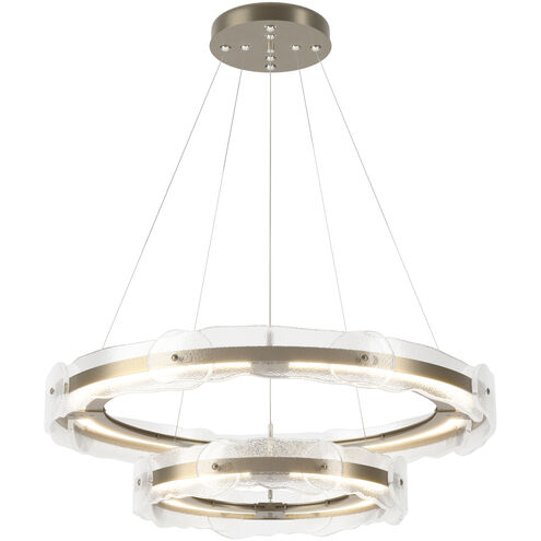 Solstice LED 36.6 inch Soft Gold Pendant Ceiling Light, Tiered