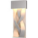 Tress LED 22.9 inch Coastal Burnished Steel Outdoor Sconce, Small