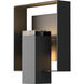Shadow Box 1 Light 11.7 inch Coastal Black and Coastal Black Outdoor Sconce