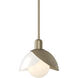 Brooklyn 1 Light 9.4 inch Soft Gold Mini Pendant Ceiling Light
