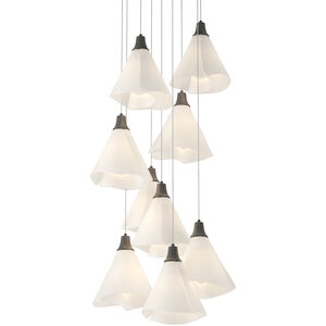 Mobius 9 Light 20.8 inch Natural Iron Pendant Ceiling Light, Round