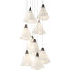 Mobius 9 Light 20.8 inch Natural Iron Pendant Ceiling Light, Round