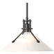 Henry 1 Light 14.4 inch Black Mini Pendant Ceiling Light in Frosted, Medium