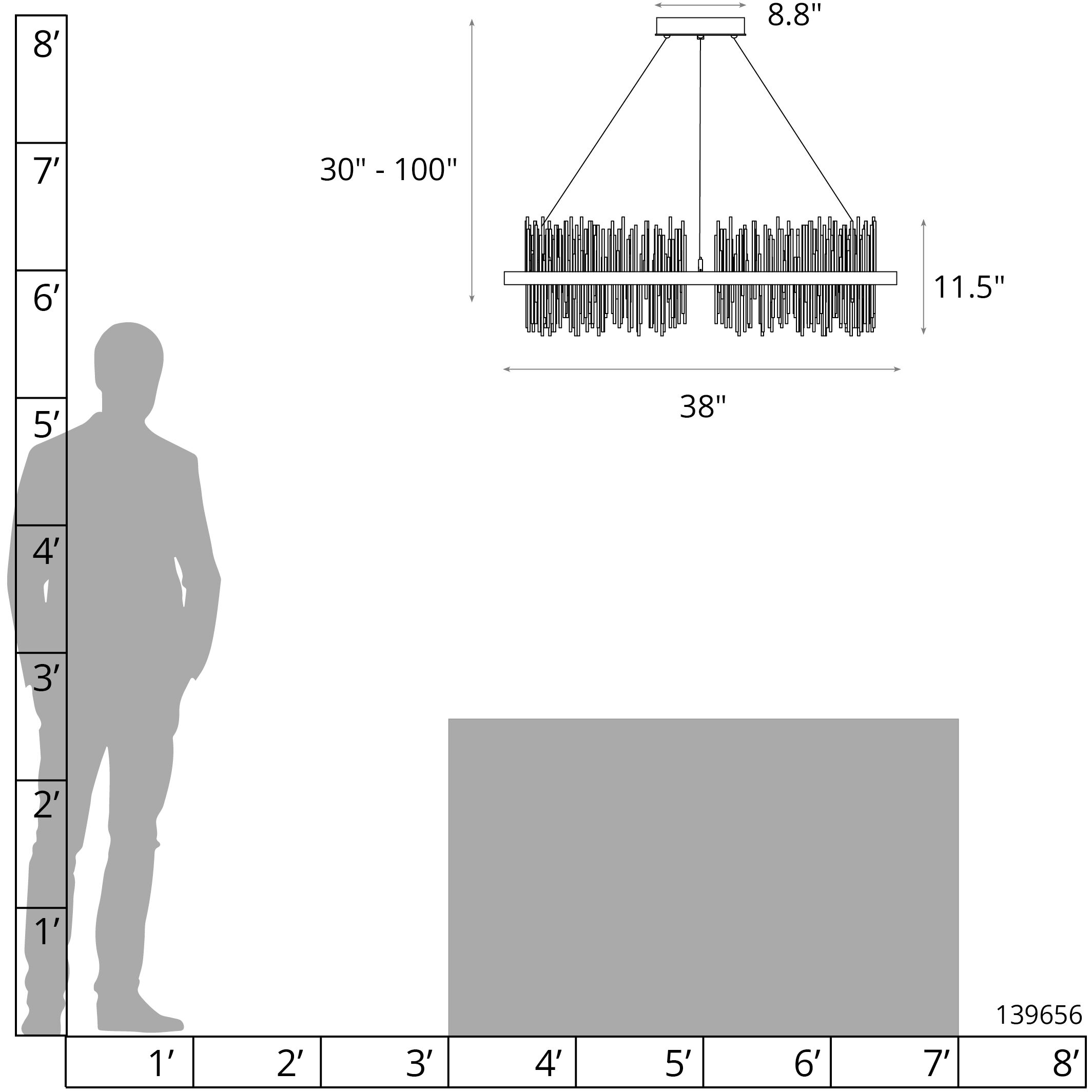 Gossamer LED 38 inch Sterling and Modern Brass Pendant Ceiling Light in Sterling/Modern Brass, Circular