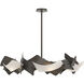 Crest 6 Light 37.8 inch Dark Smoke Circular Pendant Ceiling Light
