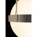 Atlas 1 Light 13.9 inch Sterling Semi-Flush Ceiling Light
