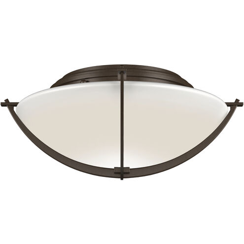 Compass 2 Light 15.7 inch Bronze Flush Mount Ceiling Light
