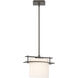 Arc Ellipse 1 Light 12.9 inch Dark Smoke Mini Pendant Ceiling Light, Large