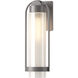 Alcove 1 Light 19.6 inch Coastal Burnished Steel Outdoor Sconce in Frosted, Medium
