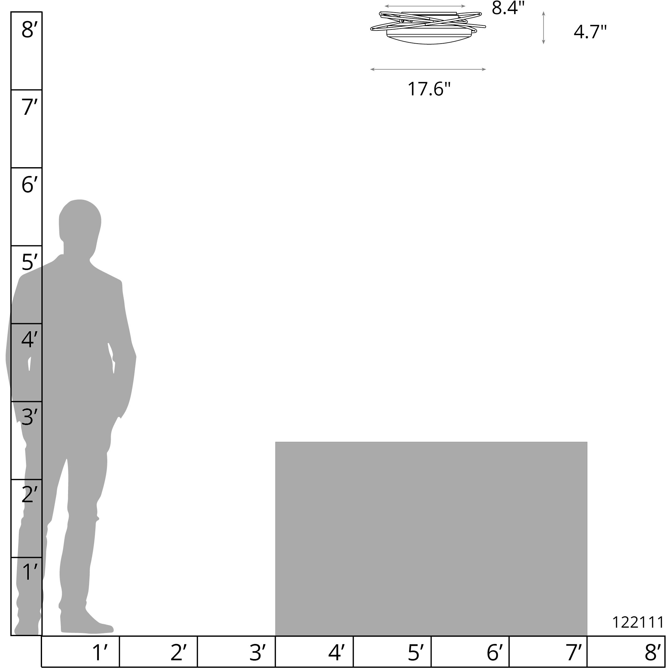 Nova LED 17.6 inch Oil Rubbed Bronze Flush Mount Ceiling Light
