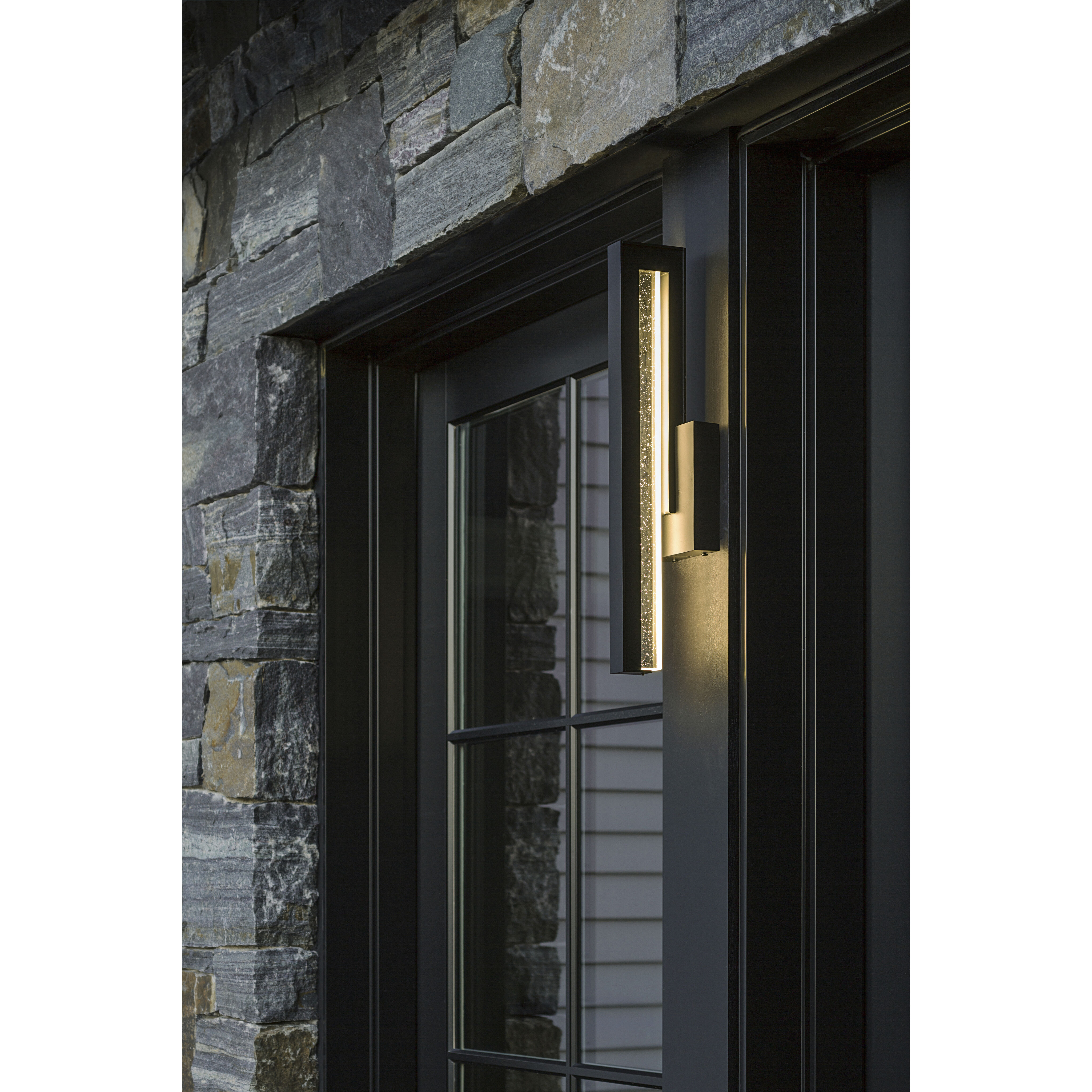 Edge LED 20.3 inch Coastal Burnished Steel Outdoor Sconce, Medium
