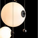 Abacus LED 19.8 inch Black Pendant Ceiling Light, Round - Open Box