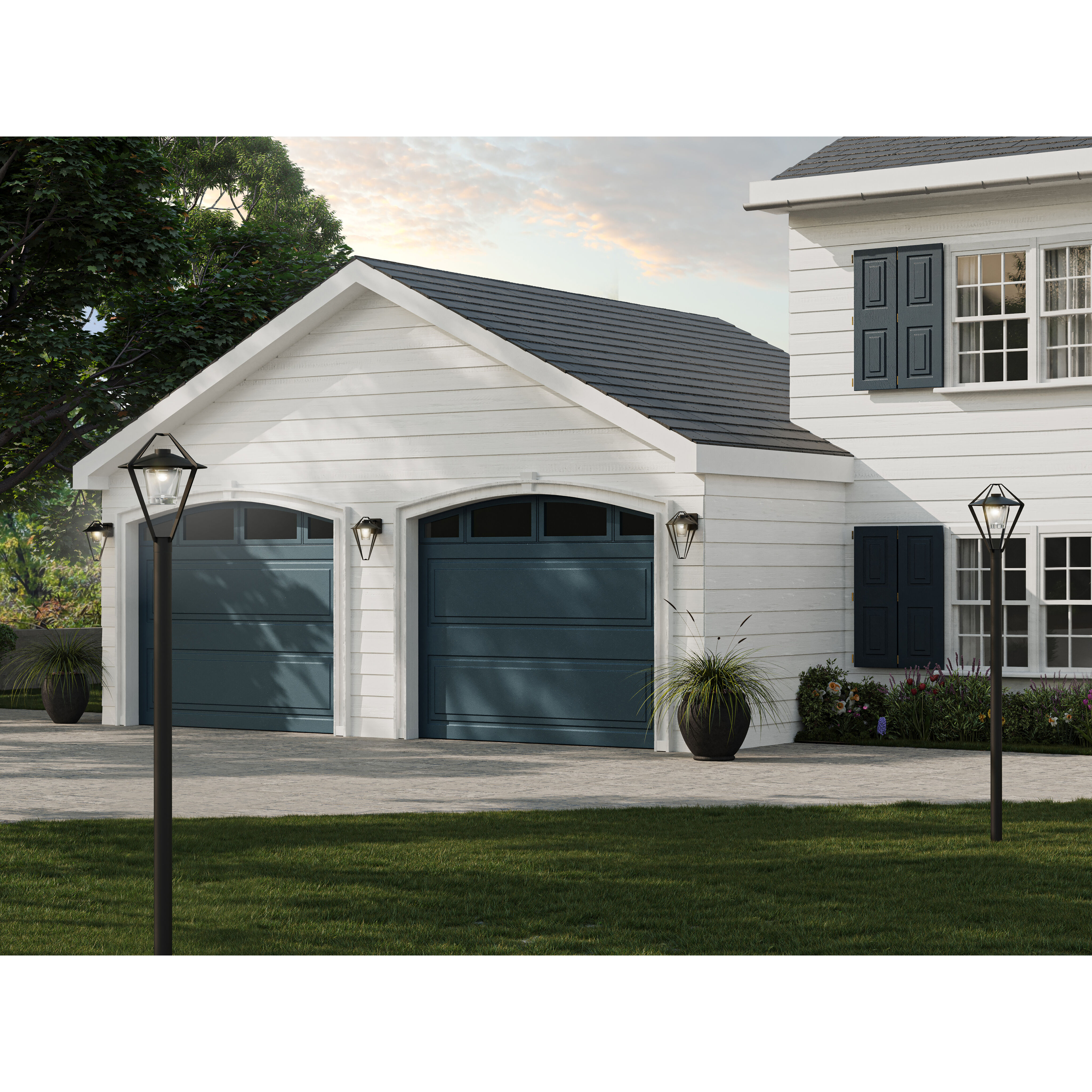 Stellar 1 Light 23.5 inch Coastal Black Outdoor Sconce, Large