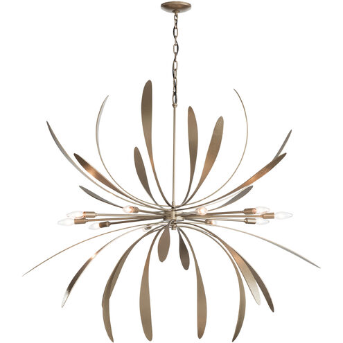 Dahlia 10 Light 48.9 inch Soft Gold Chandelier Ceiling Light, Large