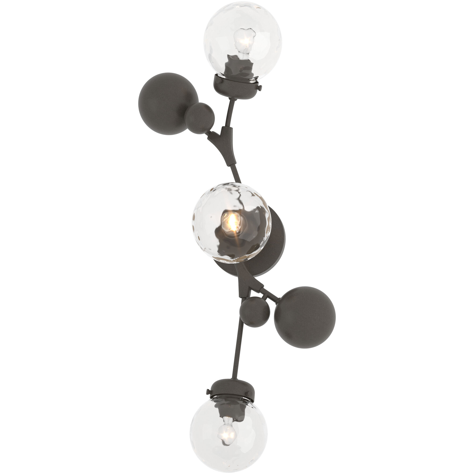 Sprig 3 Light 12.9 inch Dark Smoke Sconce Wall Light in Water
