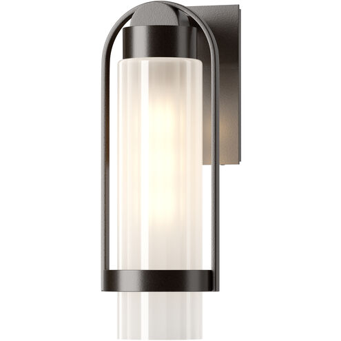 Alcove 1 Light 15.8 inch Coastal Oil Rubbed Bronze Outdoor Sconce in Frosted, Small