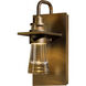 Erlenmeyer 1 Light 9.5 inch Coastal Bronze Outdoor Sconce, Small