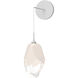 Chrysalis 1 Light 6.1 inch White Sconce Wall Light in White Crystal, Large