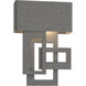 Collage LED 13.8 inch Coastal Natural Iron Outdoor Sconce, Left