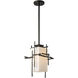 Tura 1 Light 9.4 inch Coastal Oil Rubbed Bronze Outdoor Pendant
