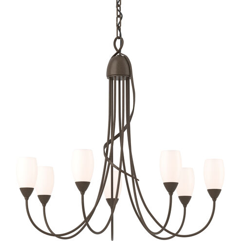 Flora 7 Light 24.9 inch Bronze Chandelier Ceiling Light