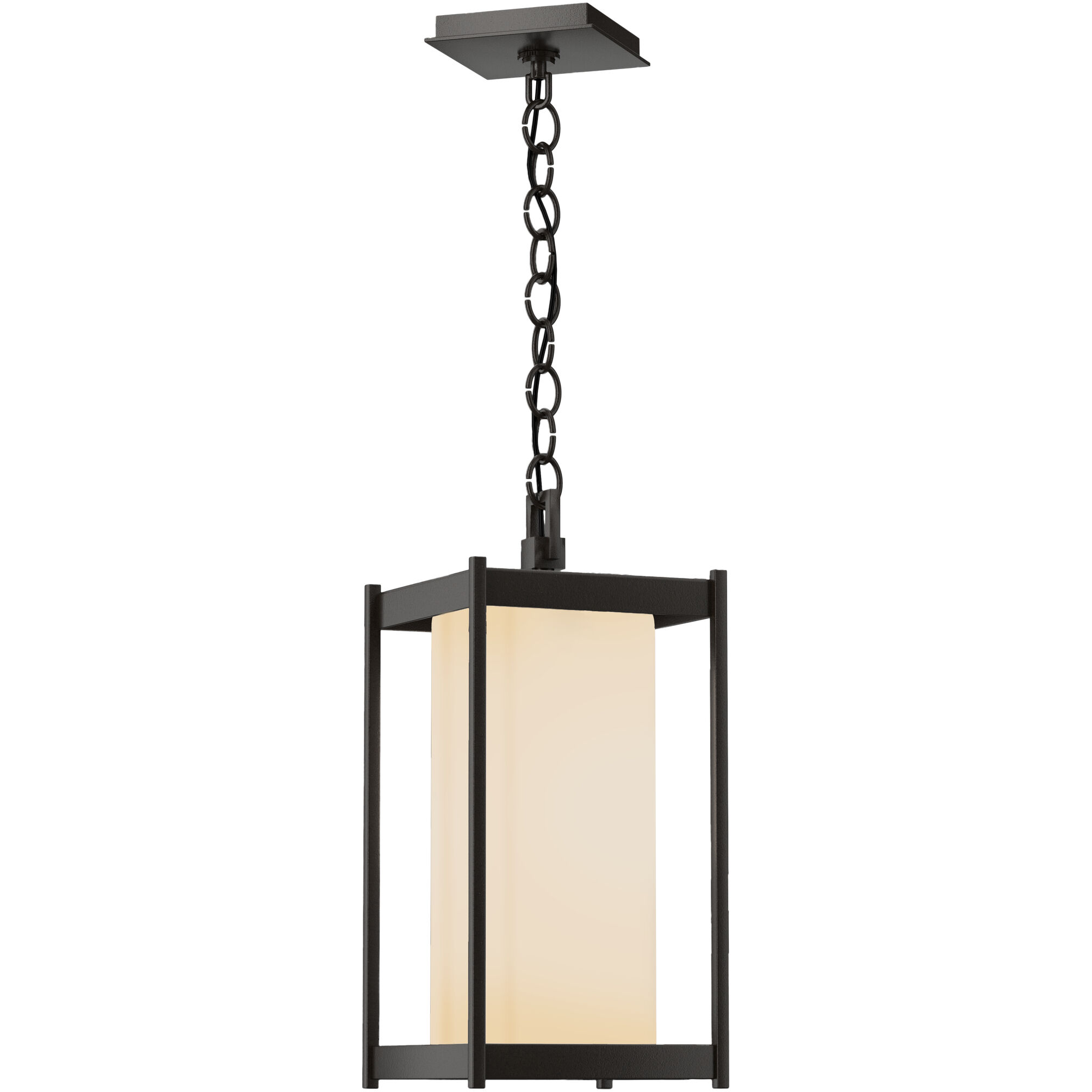 Cela 1 Light 8 inch Coastal Oil Rubbed Bronze Outdoor Lantern in Opal, Large
