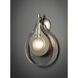 Art & Alchemy Veneto 1 Light 12 inch Sterling Sconce Wall Light