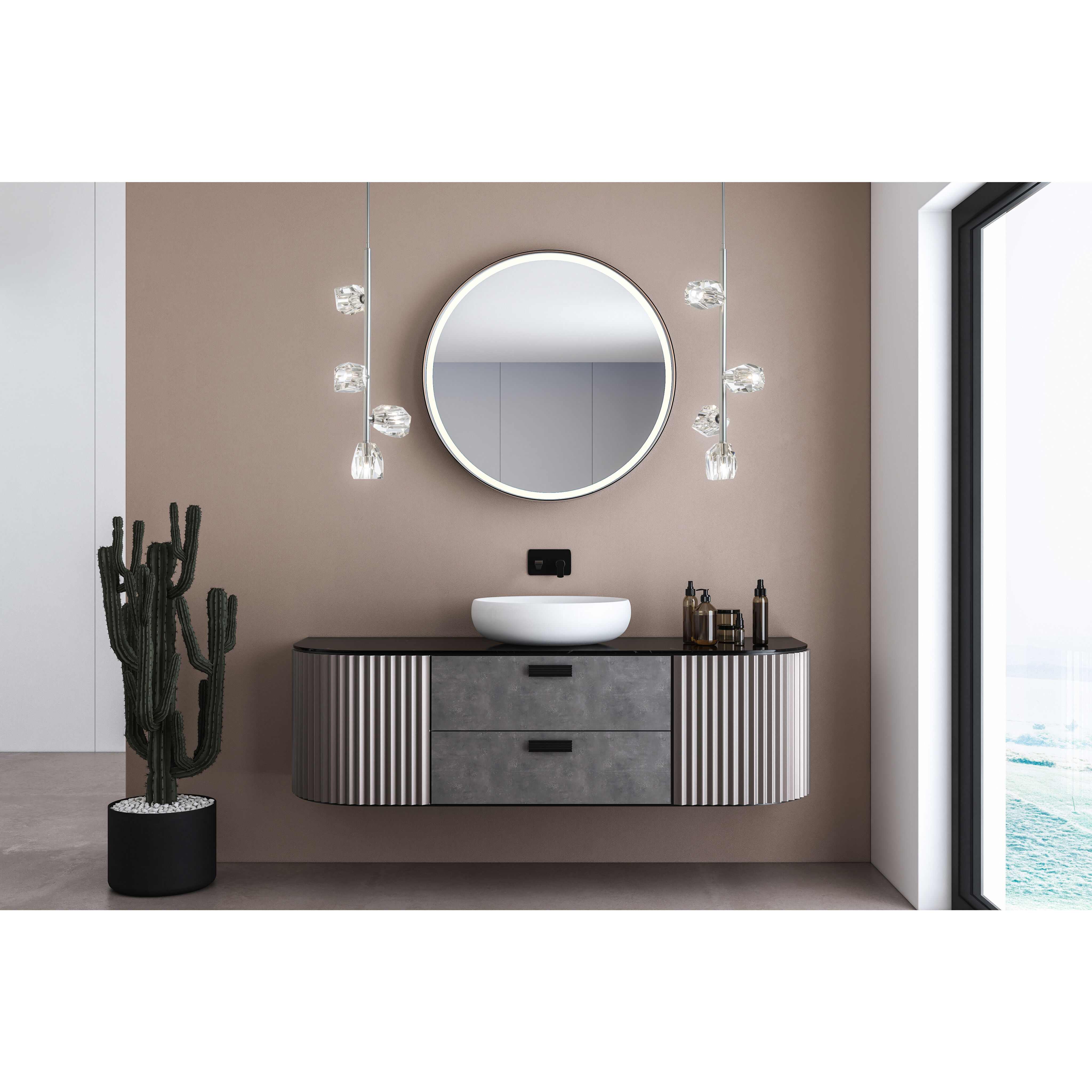 Gatsby 4 Light 11.3 inch Sterling Vertical Pendant Ceiling Light