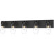 Eos 5 Light 36.5 inch Black Bath Sconce Wall Light