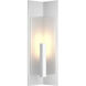 Summit 1 Light 27.3 inch White Outdoor Sconce in Frosted, Medium