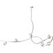 Glacier 6 Light 69.2 inch White Pendant Ceiling Light in White Crystal, XL