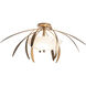 Dahlia 2 Light 32.7 inch Soft Gold Semi-Flush Ceiling Light, Medium
