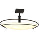 Mackintosh 2 Light 23.6 inch Black Semi-Flush Ceiling Light