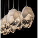 Chrysalis 10 Light 44.7 inch Sterling Pendant Ceiling Light in White Crystal, Long