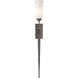 Sweeping Taper 1 Light 4.8 inch Dark Smoke ADA Sconce Wall Light in Incandescent