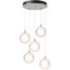 Fritz 5 Light 15.4 inch Sterling Pendant Ceiling Light, Long