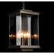 Kingston 4 Light 9.6 inch Coastal Bronze and Translucent Vintage Platinum Outdoor Lantern in Coastal Bronze/Translucent Vintage Platinum, Large