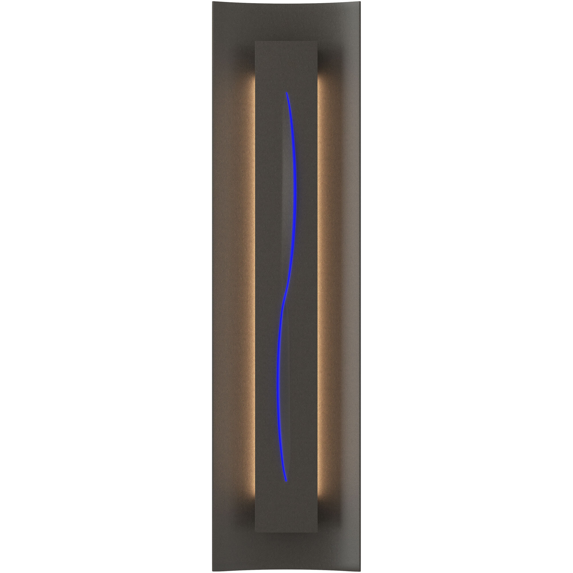 Gallery 3 Light 7.1 inch Dark Smoke ADA Sconce Wall Light in Blue