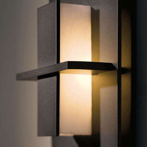 Aperture 1 Light 6.5 inch Dark Smoke ADA Vertical Sconce Wall Light in White Art