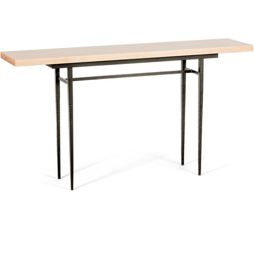 Wick 60 X 14 inch Oil Rubbed Bronze Console Table in Maple Natural