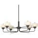 Nola 6 Light 42.4 inch Natural Iron Pendant Ceiling Light in Clear with Frost